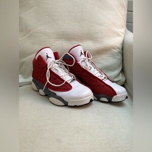 Youth Air Jordan Retro “Red Flint” High-Top Sneakers
